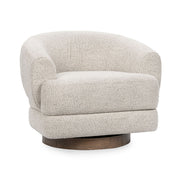 Chassia - Swivel Accent Chair - Pearl Silver - JaxCo Furniture