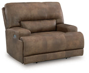 Beckley Place - Earth - Power Recliner With Adjustable Headrest - JaxCo Furniture