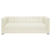 Chaviano - Upholstered Track Arm Sofa - Pearl White - JaxCo Furniture