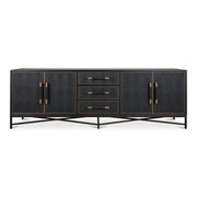 Mako - Large Sideboard - Black - JaxCo Furniture