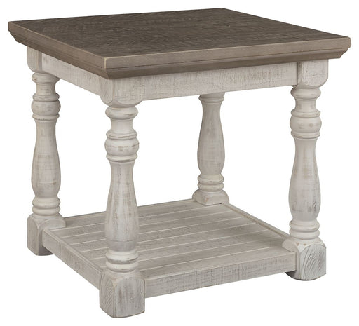 Havalance - Gray / White - Rectangular End Table - JaxCo Furniture