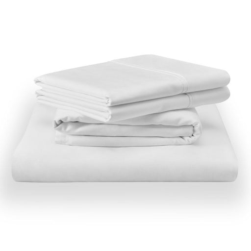 Linens - Tempur Classic Cotton Sheet Set - White - JaxCo Furniture