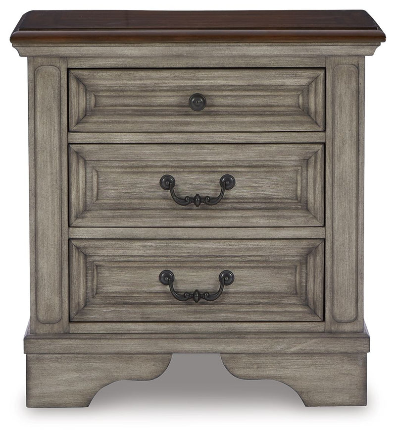 Lodenbay - Antique Gray - Three Drawer Night Stand - JaxCo Furniture