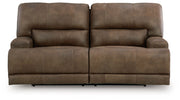 Beckley Place - Earth - 2 Seat Power Reclining Sofa With Adjustable Headrest - JaxCo Furniture