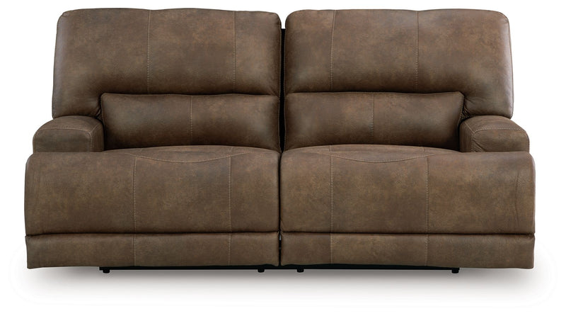 Beckley Place - Earth - 2 Seat Power Reclining Sofa With Adjustable Headrest - JaxCo Furniture