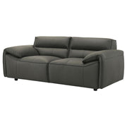 Buxton - Top Grain Leather Upholstered Loveseat - JaxCo Furniture