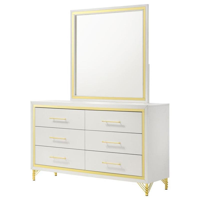 Lucia - 6-Drawer Dresser - JaxCo Furniture