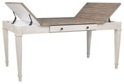 Skempton - White - RECT DRM Table w/Storage - JaxCo Furniture