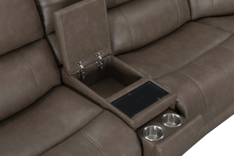 Hancock - Zero Gravity Power Reclining Sectional With Power Adjustable Headrests - JaxCo Furniture