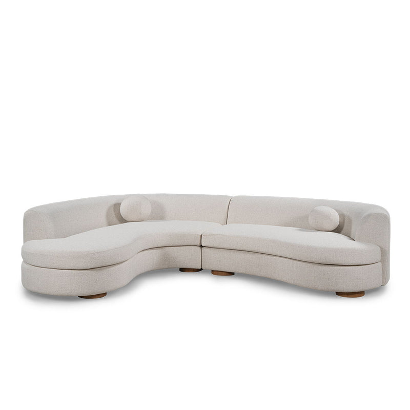 Concord - Sectional - Ivory - JaxCo Furniture
