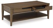 Roanhowe - Brown - Rectangular Cocktail Table - JaxCo Furniture