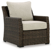 Brook Ranch - Brown - Lounge Chair With Cushion - JaxCo Furniture