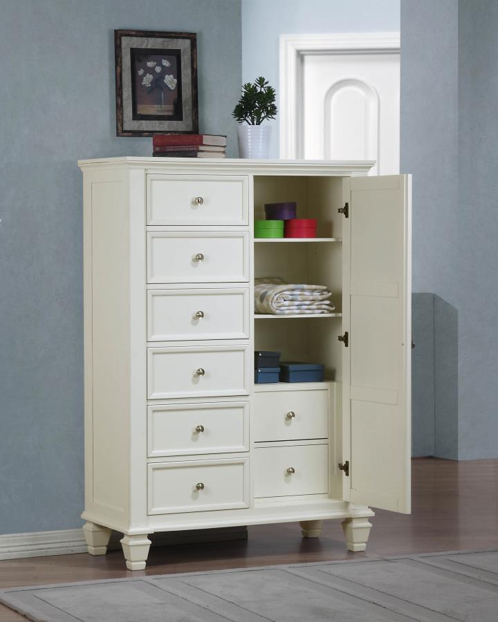 Sandy Beach - Man's Chest with Concealed Storage - JaxCo Furniture