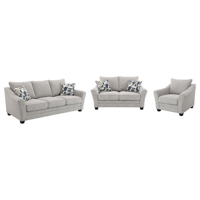 Tomkins - Boucle Upholstered Sofa Set - JaxCo Furniture