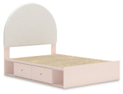 Wistenpine - Upholstered Panel Bed With Storage - JaxCo Furniture