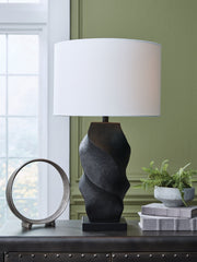Amillion - Black - Poly Table Lamp - JaxCo Furniture