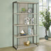 Loomis - 4-Shelf Bookshelf - Whitewashed Gray - JaxCo Furniture