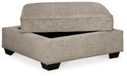 Bovarian - Stone - Ottoman With Storage - JaxCo Furniture