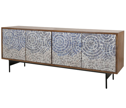 Crossings - Console - Coconut Shell - JaxCo Furniture