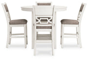 Erinberg - Antique White - Dining Room Counter Table Set (Set of 5) - JaxCo Furniture