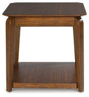 Trenmour - Medium Brown - Square End Table - JaxCo Furniture