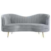 Sophia - Upholstered Channel Tufted Loveseat - JaxCo Furniture
