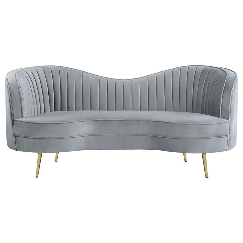 Sophia - Upholstered Channel Tufted Loveseat - JaxCo Furniture