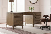 Roanhowe - Brown - Home Office Desk - JaxCo Furniture