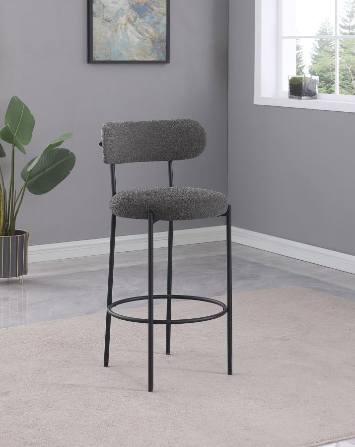 Viola - Boucle Upholstered Bar Stool (Set of 2) - JaxCo Furniture