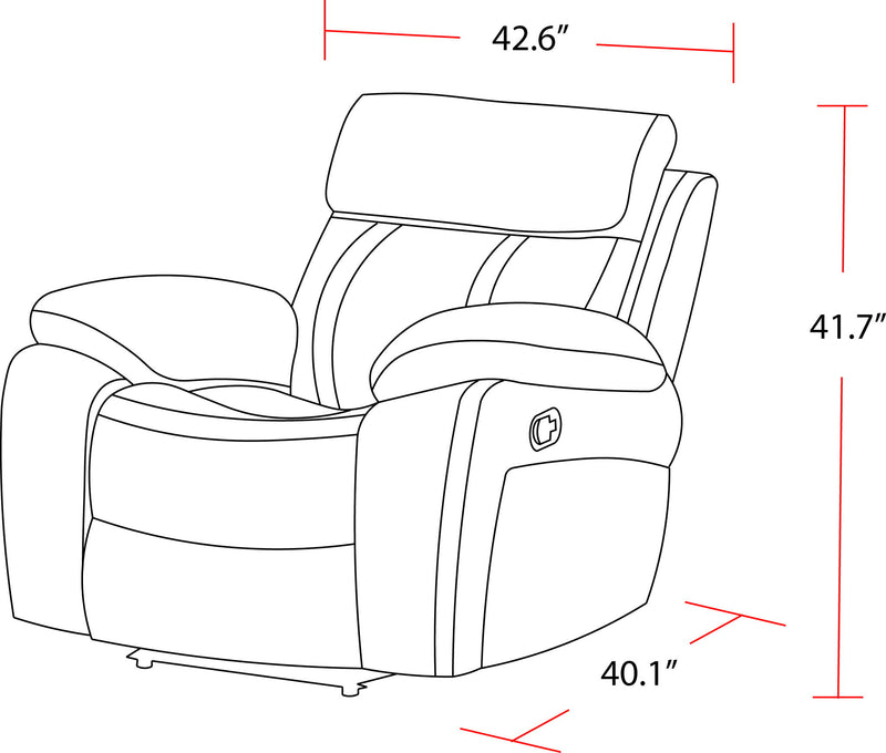 Theon - Glider Recliner - JaxCo Furniture