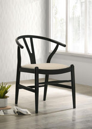 Crestmont - Wood Wishbone Dining Side Chair (Set of 2) - Black - JaxCo Furniture