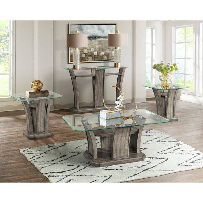 Dapper - Rectangular Coffee Table - Grey - JaxCo Furniture