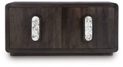 Elliston - Espresso Brown - Accent Cabinet - JaxCo Furniture