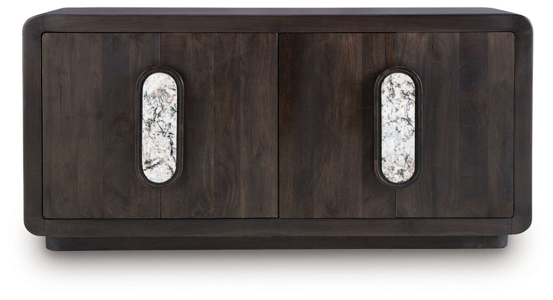 Elliston - Espresso Brown - Accent Cabinet - JaxCo Furniture