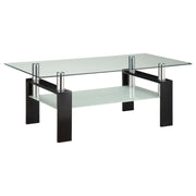 Dyer - 1-Shelf Rectangular Glass Top Table - JaxCo Furniture
