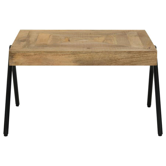 Avery - Rectangular Solid Mango Wood Coffee Table - Natural - JaxCo Furniture