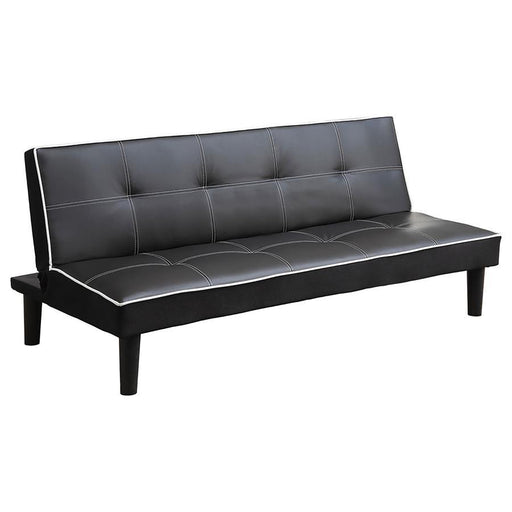 Katrina - Upholstered Tufted Convertible Sofa Bed - Black - JaxCo Furniture