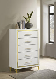 Lucia - 5-Drawer Bedroom Chest - JaxCo Furniture