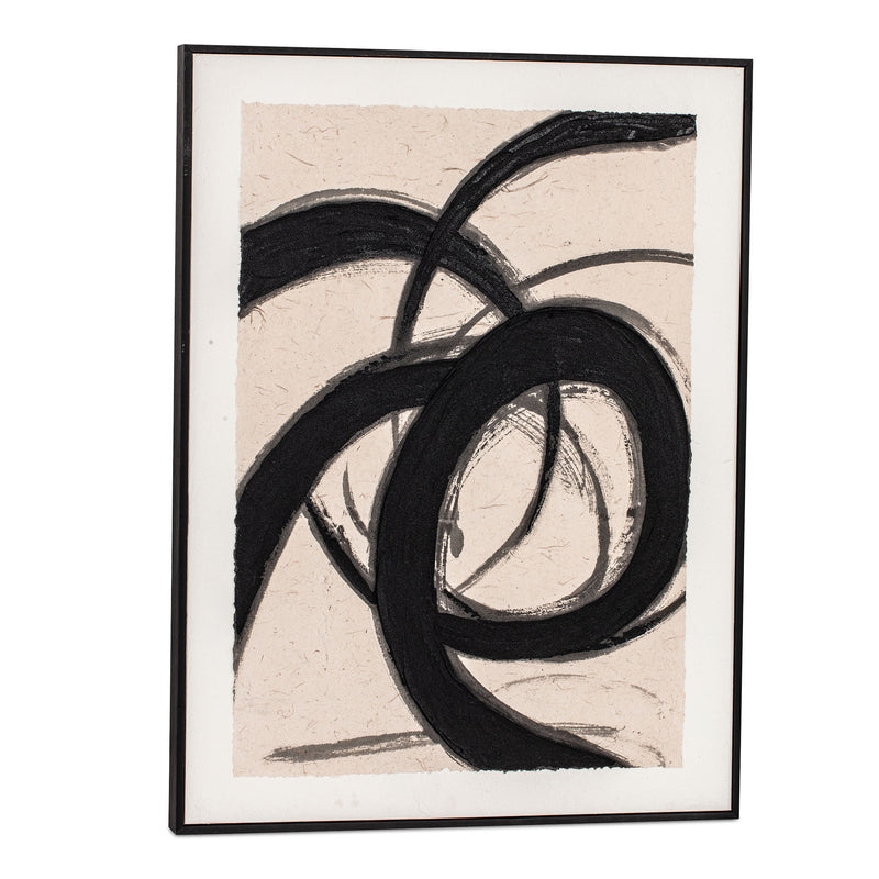 Poet - Framed Painting - Beige / Black - JaxCo Furniture