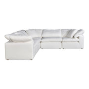 Terra - Livesmart Fabric Condo Classic L Modular Sectional - Cream - JaxCo Furniture