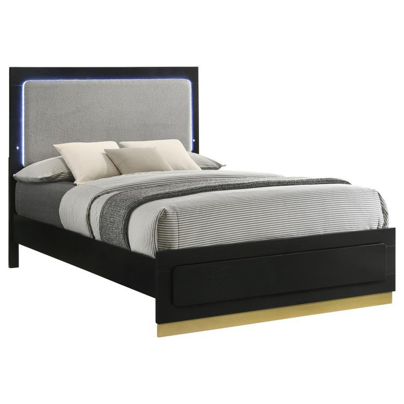 Caraway - Wood LED Panel Bed - JaxCo Furniture