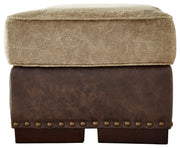 Alesbury - Chocolate - Ottoman - JaxCo Furniture