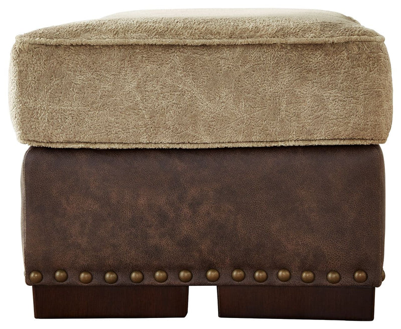 Alesbury - Chocolate - Ottoman - JaxCo Furniture