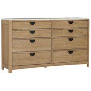 Escape - Bedroom 8 Drawer Dresser - Glazed Natural Oak - JaxCo Furniture