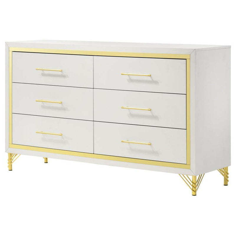 Lucia - 6-Drawer Dresser - JaxCo Furniture
