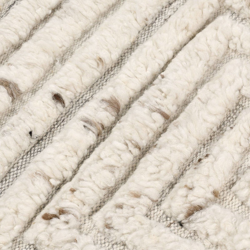 Renewed - 2' x 3' Tahoe Wool Area Rug - Ivory - JaxCo Furniture
