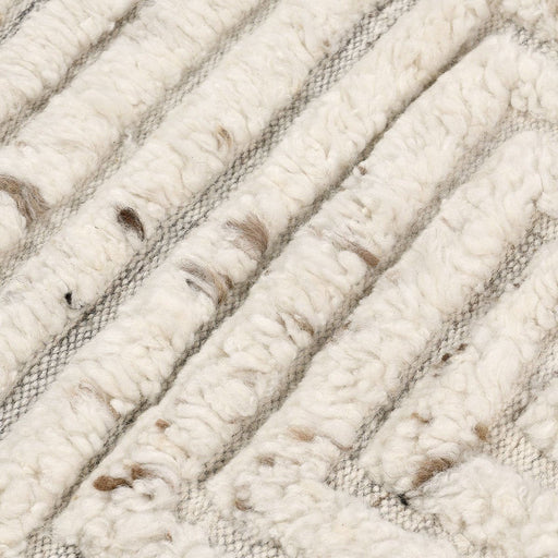 Renewed - 2' x 3' Tahoe Wool Area Rug - Ivory - JaxCo Furniture