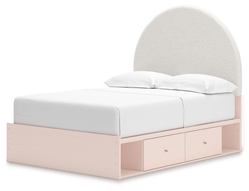 Wistenpine - Upholstered Panel Bed With Storage - JaxCo Furniture