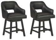 Tallenger - Upholstered Swivel Barstool (Set of 2) - JaxCo Furniture