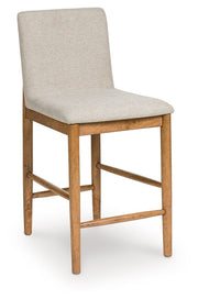 Isanti - Light Brown - Upholstered Barstool (Set of 2) - JaxCo Furniture